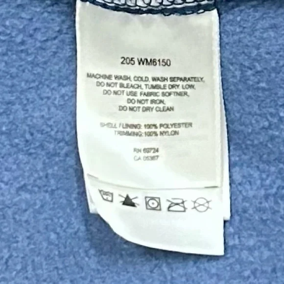 Columbia Blue & Gray Vertex Sherpa Fleece Jacket Sz XL - Picture 7 of 8